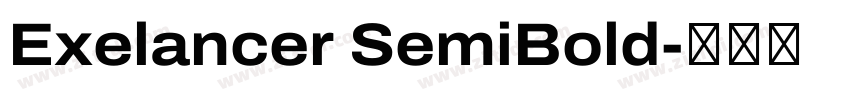 Exelancer SemiBold字体转换